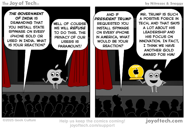 India demands iPhone spyware!